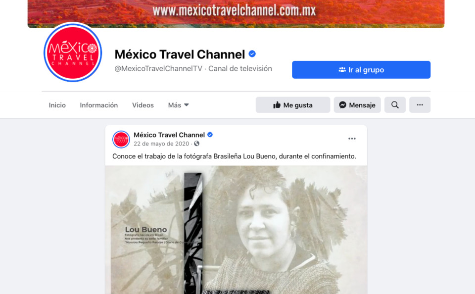 Reportagem no canal de televisão México Travel Channel 