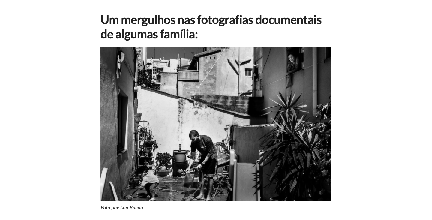 Foto Matéria no portal Papo de Homem sobre a fotografia documental de família Foto Matéria no portal Papo de Homem sobre a fotografia documental de família - Imagem 2